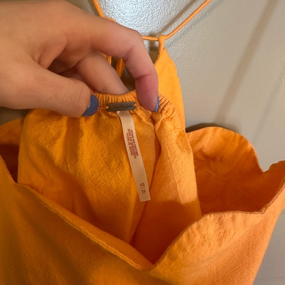Free People Sweet Scallop Set in Papaya. Size XS. Worn twice, great condition - Picture 7 of 10